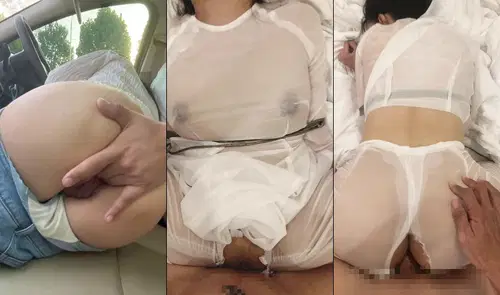 Xé quần cô giáo dâm đãng gạ từ ô tô đến nhà nghỉ trong bộ áo dài mỏng ướt át